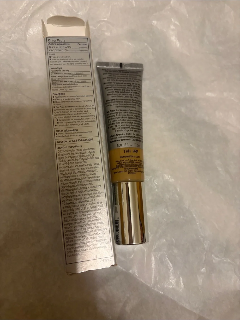 it cosmetics CC+ Cream SPF 50+ - Tan Warm (Silver Packaging)